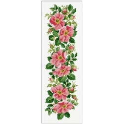 Counted Cross Stitch Charts -  Wild Roses Border